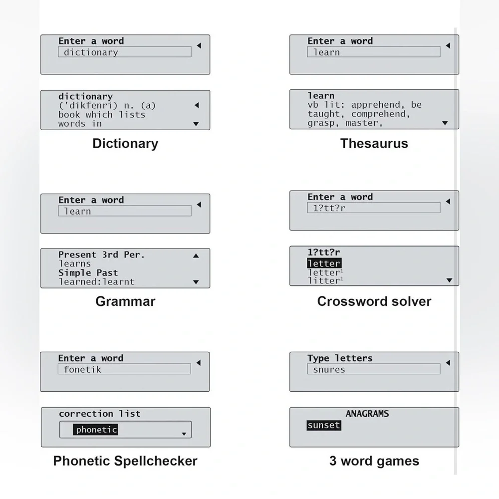 LEXiBOOK D650EN The English Dictionary Definitions Thesaurus Grammar Spellcheck